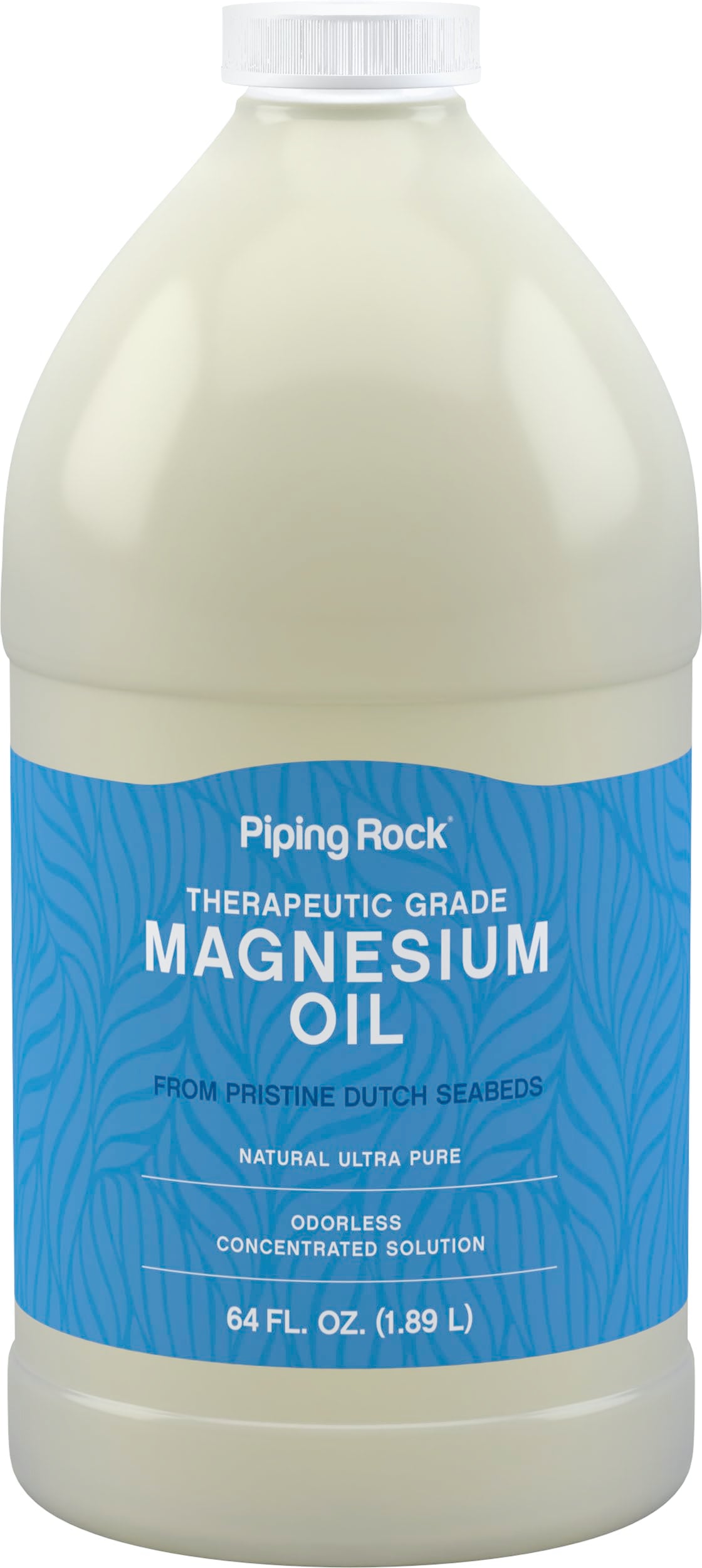 Piping Rock bottle front view showing label and 64oz size benefit