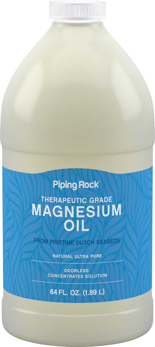 Piping Rock bottle front view showing label and 64oz size benefit
