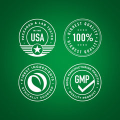 Piping Rock label detail with supplement facts emphasizing tested ingredients