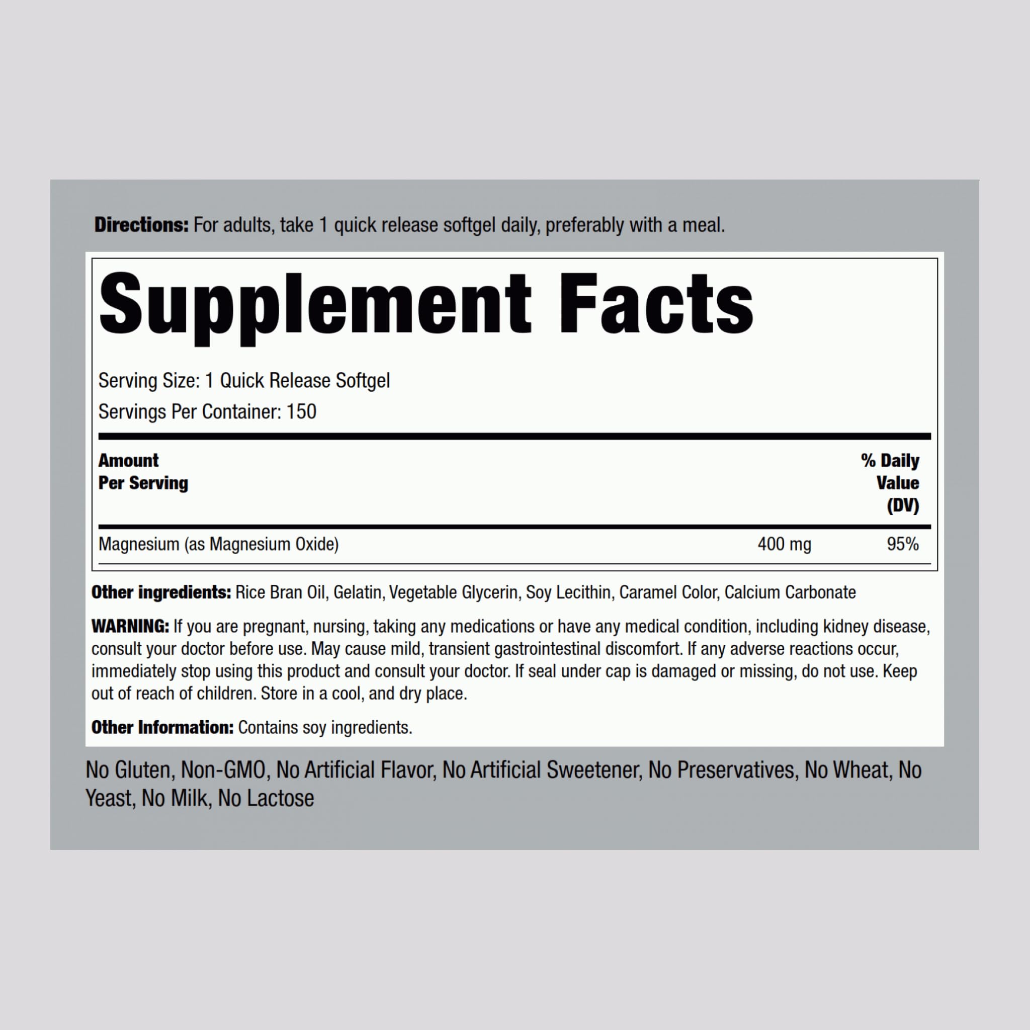 Piping Rock open bottle with softgels visible for easy dosing benefit
