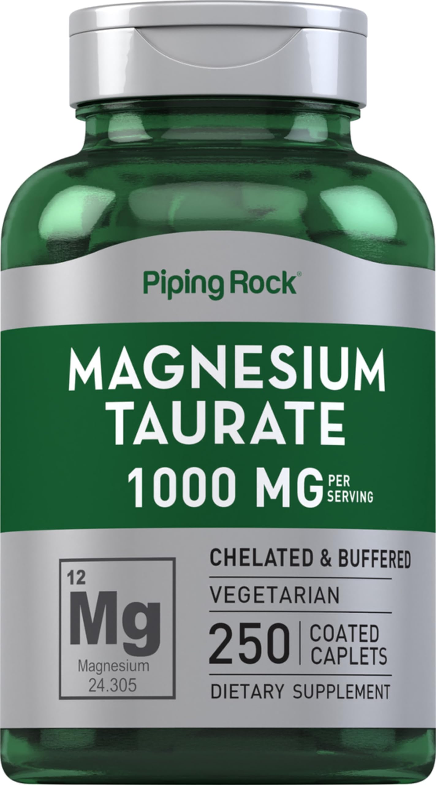 Piping Rock front bottle label showing product identity and count