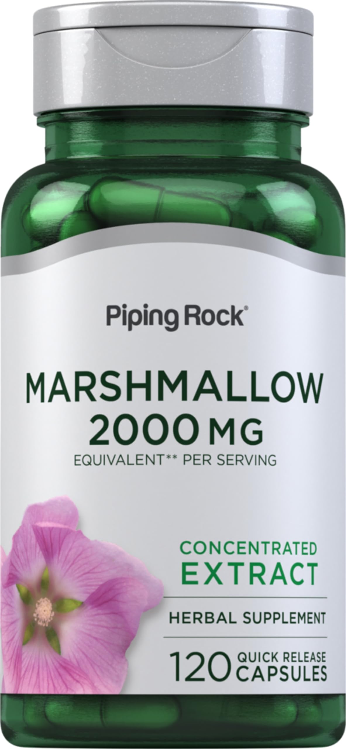 Piping Rock front packaging showing 120-count bottle and quick-release benefit