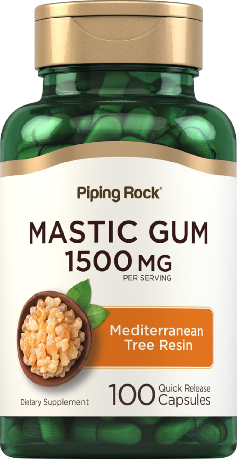 Piping Rock front bottle view showing clean packaging and product name benefit convenience