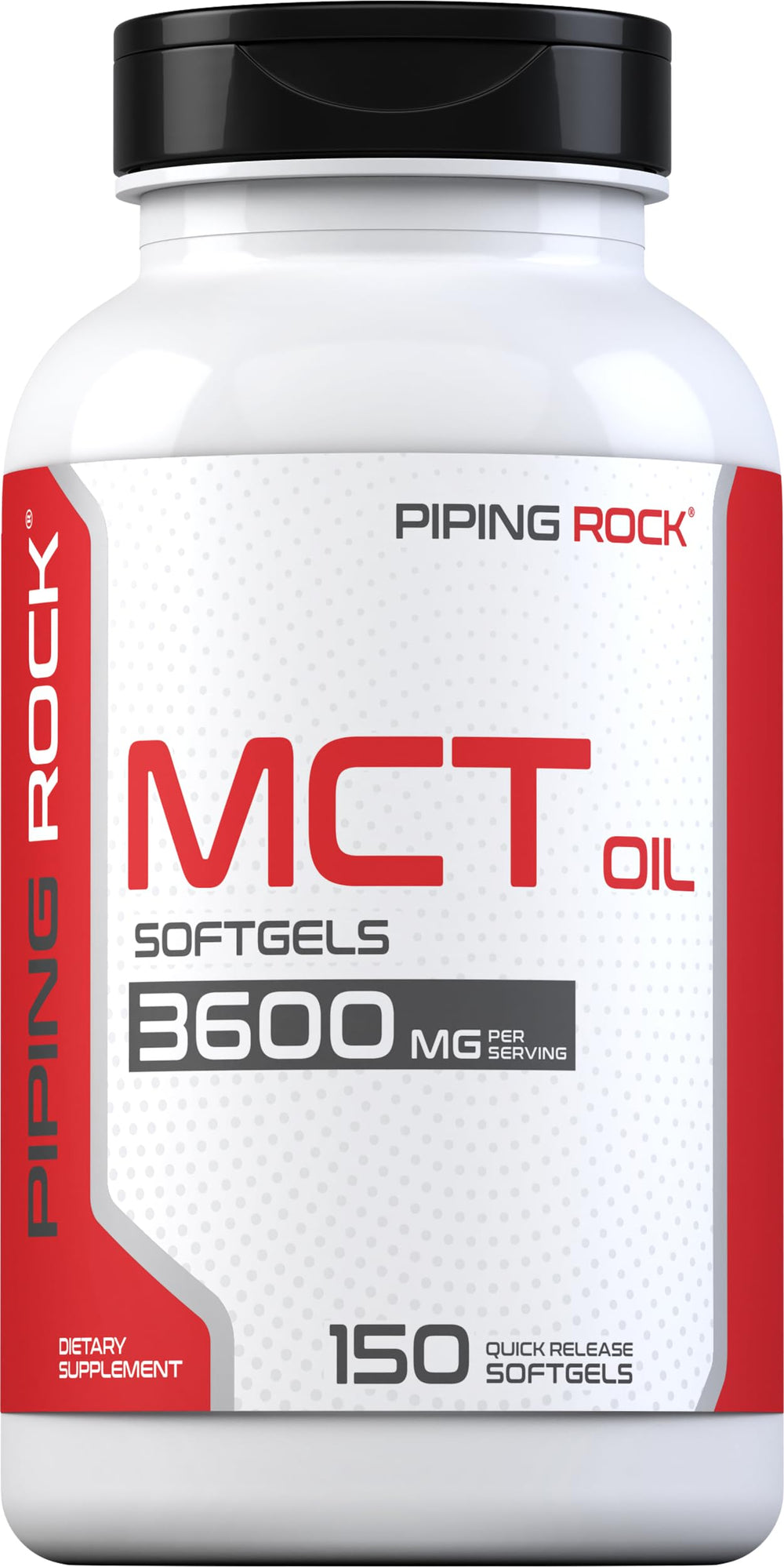 Piping Rock front packaging showing bottle and label for clear identification and convenience