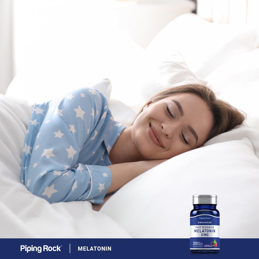 Non-GMO and gluten-free Melatonin 5mg Berry flavor