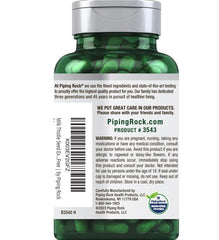 Piping Rock logo with product bottle on white background