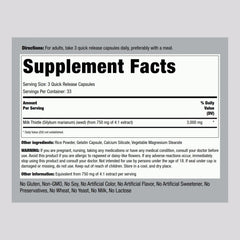 Milk Thistle 3000mg capsules close-up