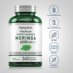 Piping Rock open bottle with visible capsules for clear supply view