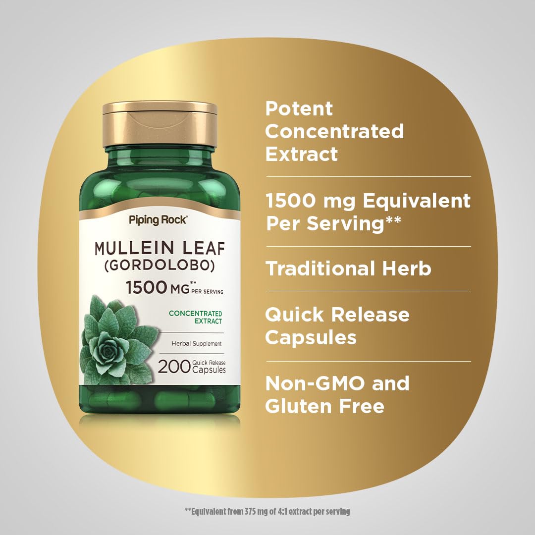 Piping Rock label detail highlighting non-GMO, gluten-free and testing claims