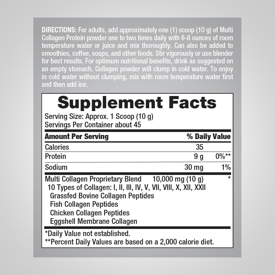 Piping Rock scoop measuring serving size for accurate dosing