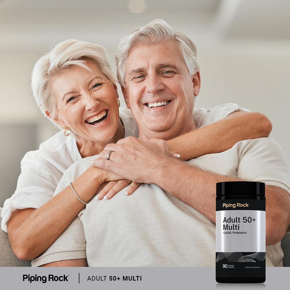 Piping Rock bottle on a breakfast table suggesting morning routine support