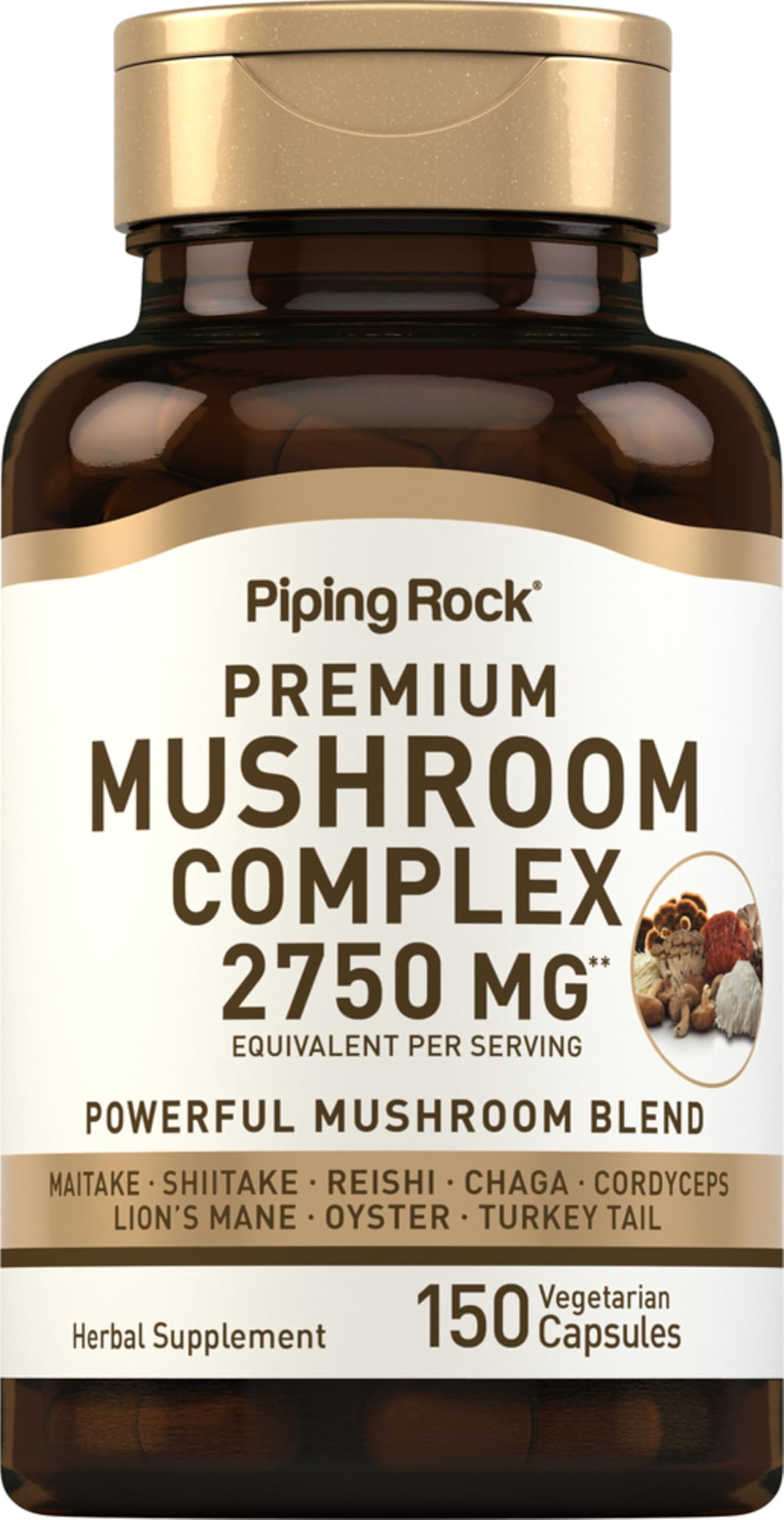 Piping Rock front packaging showing bottle and branding with clear product view and convenience