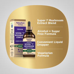 Piping Rock label close-up highlighting Super 7 blend and certification details