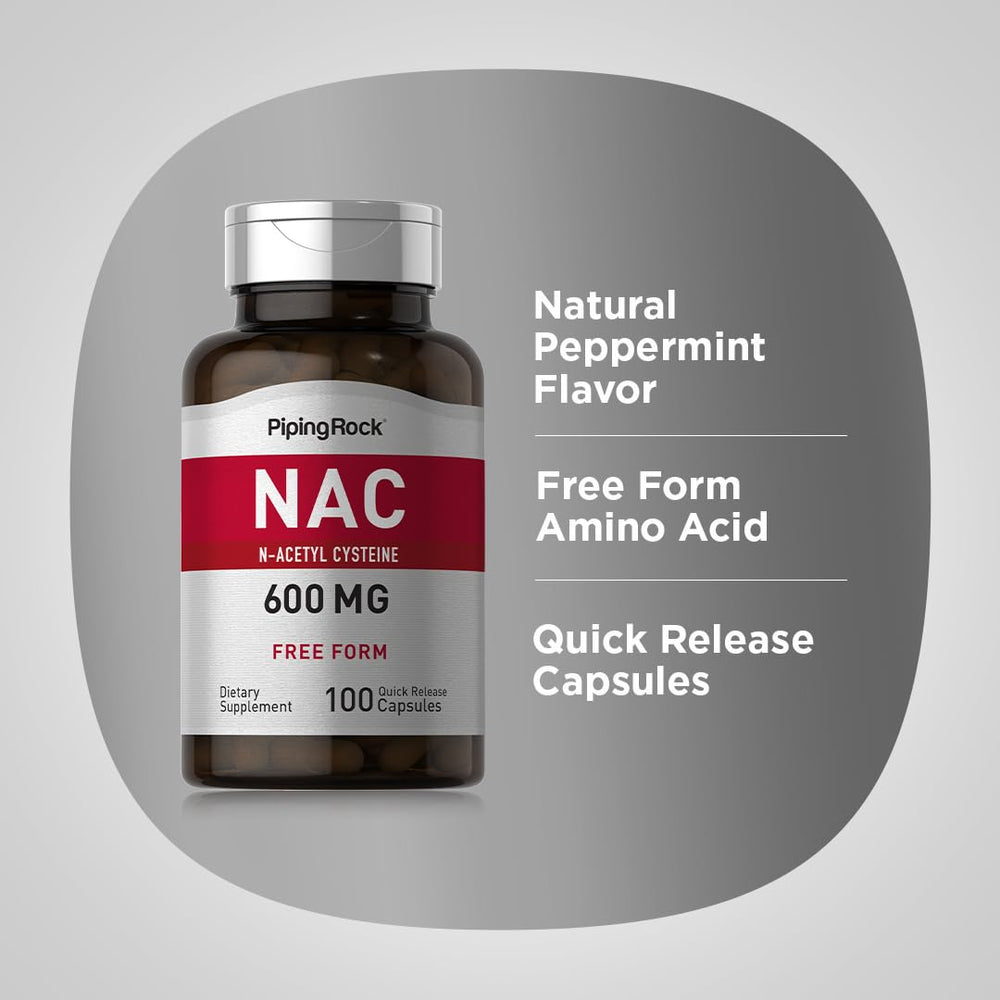 Ingredients information for NAC 600mg capsules