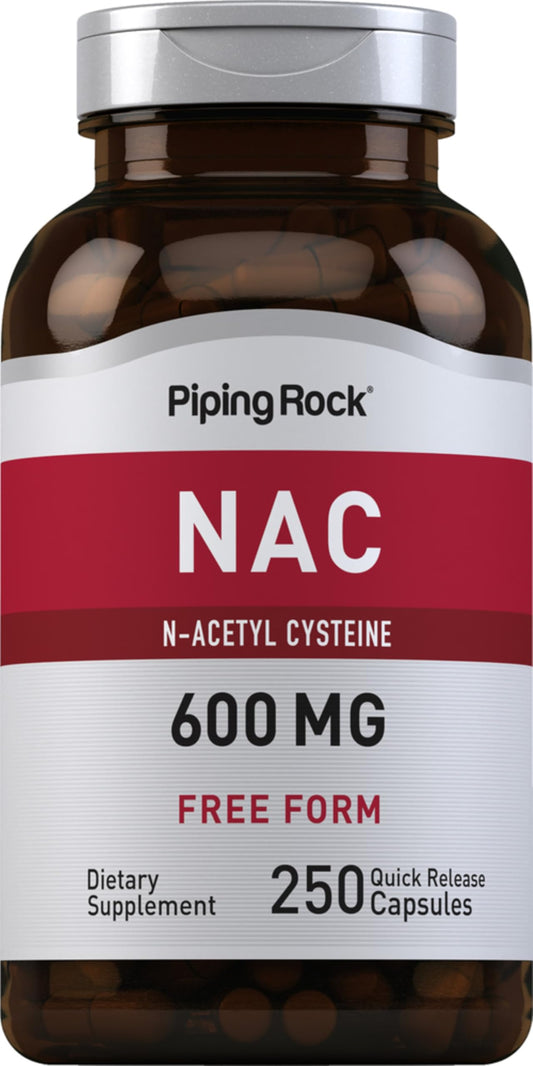 Piping Rock front packaging showing bottle and label benefits