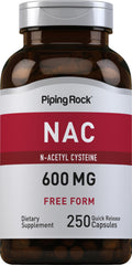 Piping Rock front packaging showing bottle and label benefits