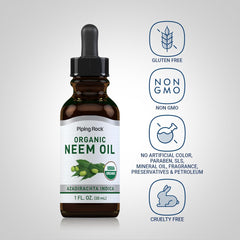 Piping Rock neem oil texture close-up highlighting rich, smooth consistency