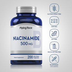 Piping Rock bottle open with capsules spilling to show quick release design