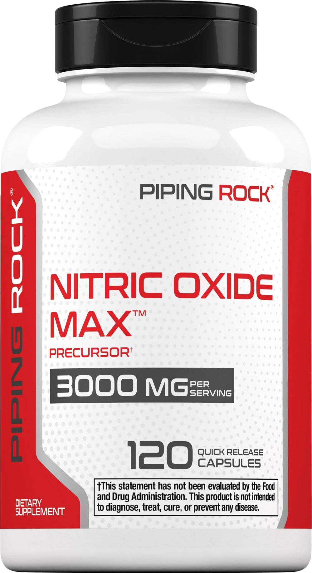 Piping Rock bottle front packaging showing product name and capsule count for clear identification