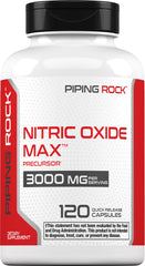 Piping Rock bottle front packaging showing product name and capsule count for clear identification