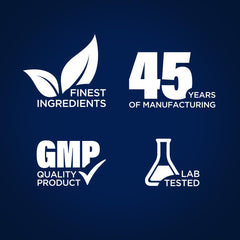 Non-GMO and gluten-free seals on Piping Rock packaging