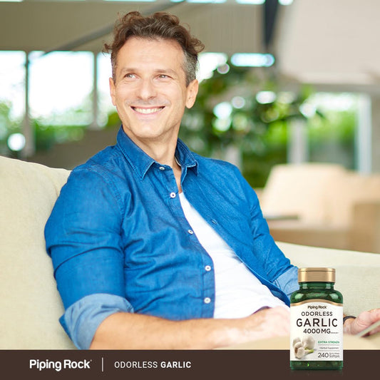 Piping Rock Odorless Garlic Softgels 240-count packaging