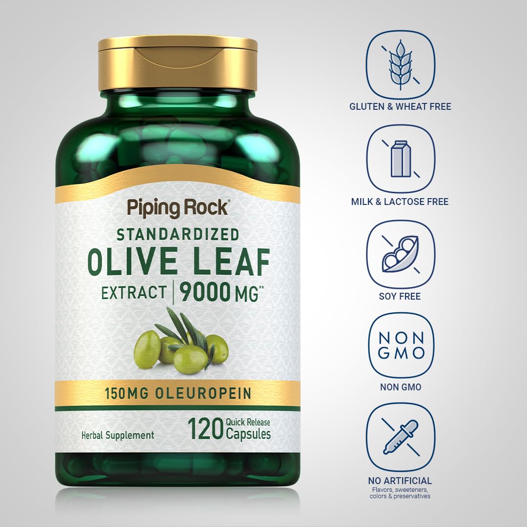 Open Piping Rock bottle with capsules spilled to show quantity and convenience