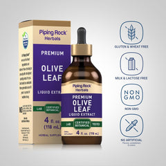 Close-up of olive leaf extract texture and color from Piping Rock demonstrating purity