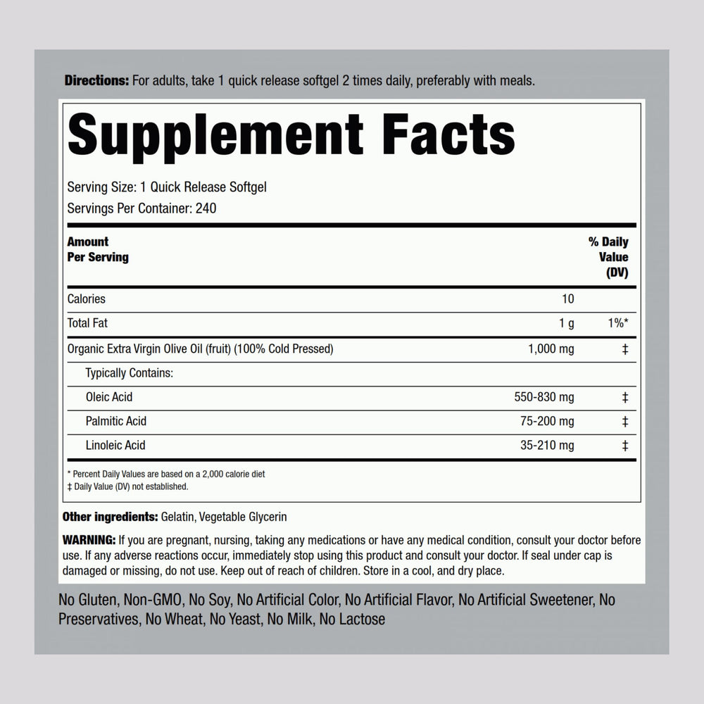 Piping Rock bottle open with softgels visible, convenient travel friendly