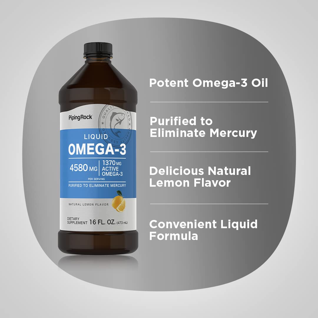 Graphic indicating mercury purification for Omega-3 liquid