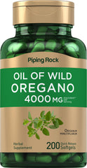 Piping Rock Oregano Oil Softgel bottle and capsules