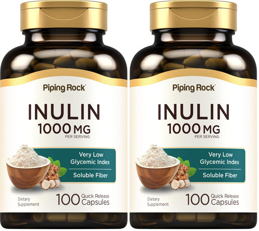 Piping Rock Organic Inulin Capsules bottle front
