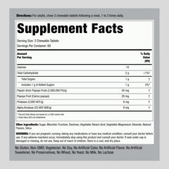 Close-up of Papaya Digestive Enzymes Chewables tablets