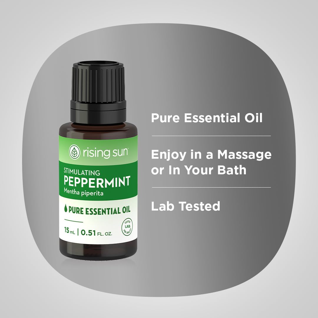 Piping Rock peppermint oil in a diffuser showing quick freshening benefit
