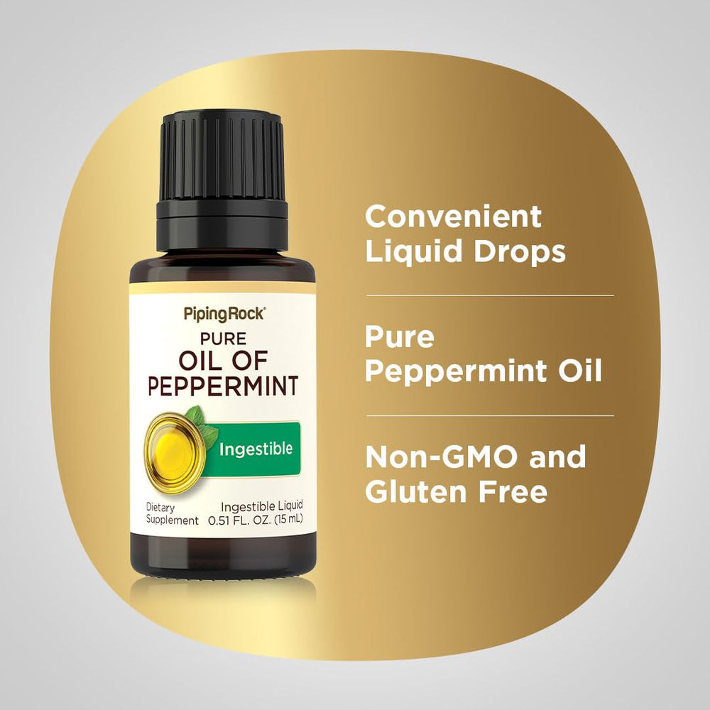 Piping Rock peppermint oil added to a diffuser illustrating easy aromatic use at home