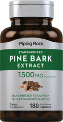 Piping Rock front packaging showing 180-count bottle and branding benefit clarity