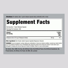 Potassium citrate capsules close-up