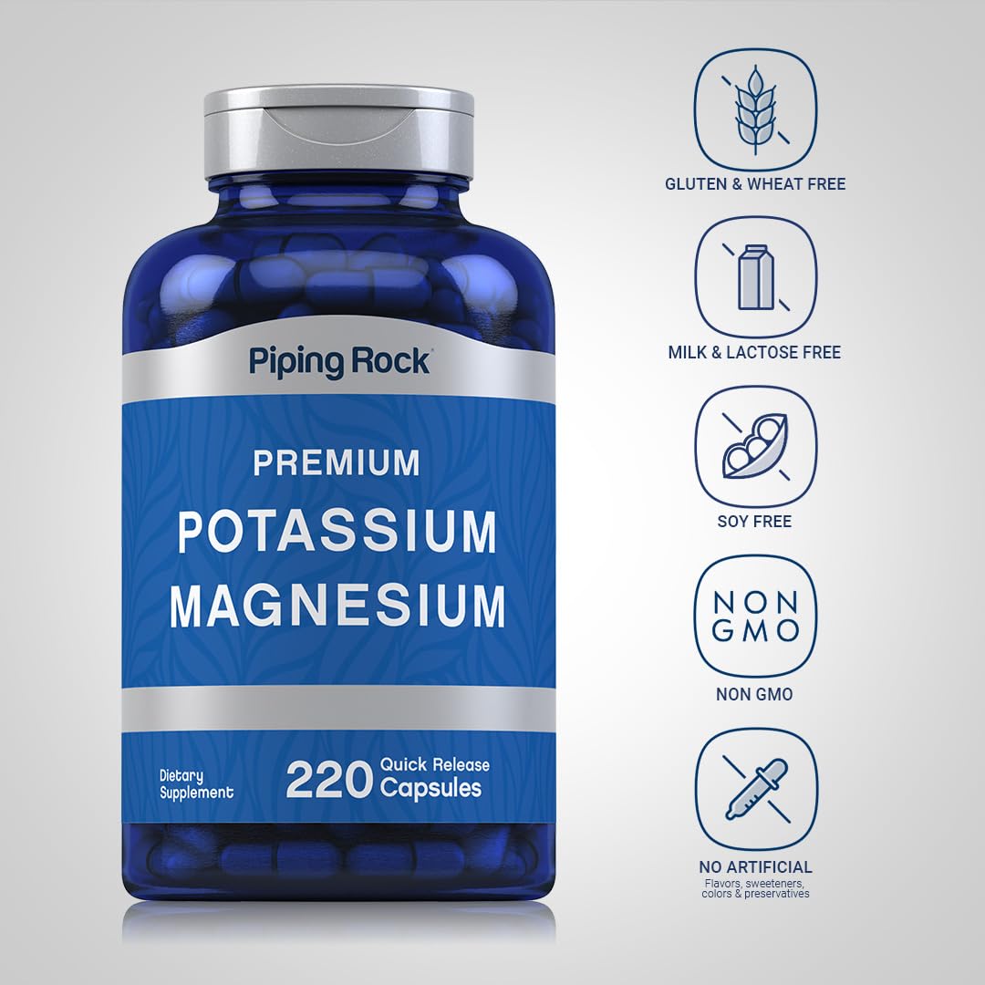 Piping Rock capsule close-up highlighting smooth quick-release texture for easy swallowing