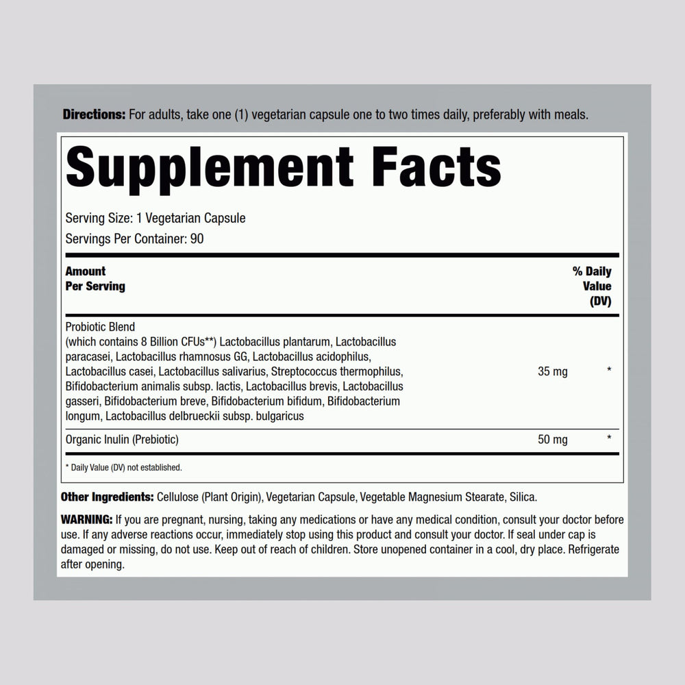 Digestive and intestinal support probiotic detail