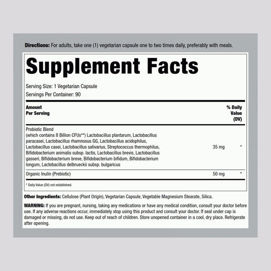 Digestive and intestinal support probiotic detail