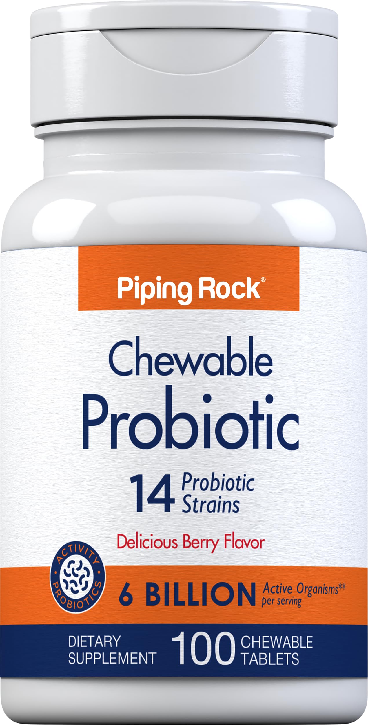 Piping Rock front label showing bottle and product name for easy identification