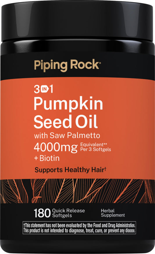 Piping Rock front bottle view showing supplement benefits and 4000mg label