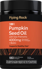 Piping Rock front bottle view showing supplement benefits and 4000mg label