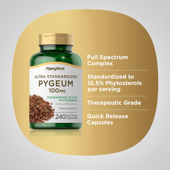 Piping Rock pygeum extract powder close-up illustrating concentrated herb form