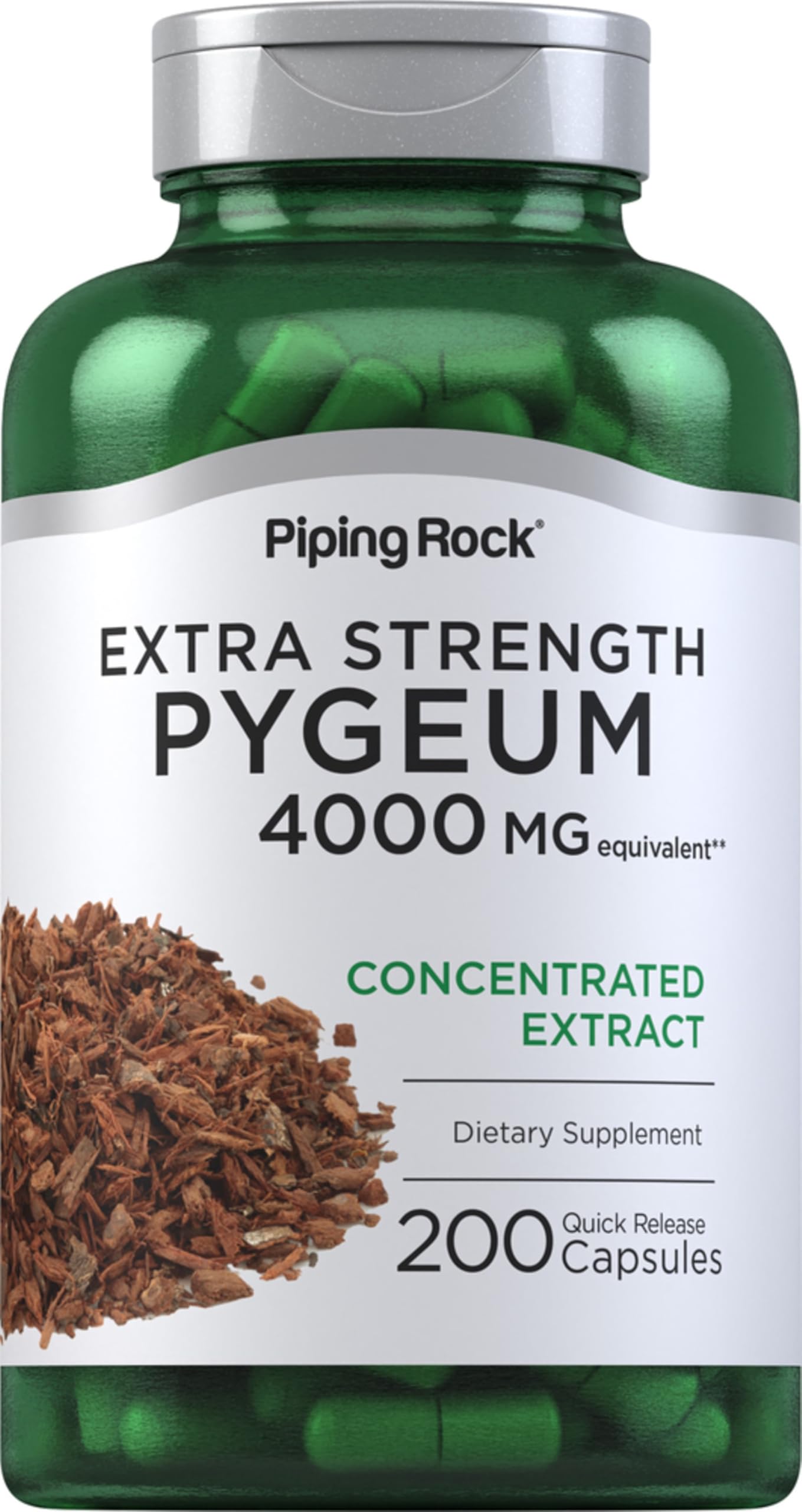 Piping Rock front bottle view showing clear product labeling and easy identification