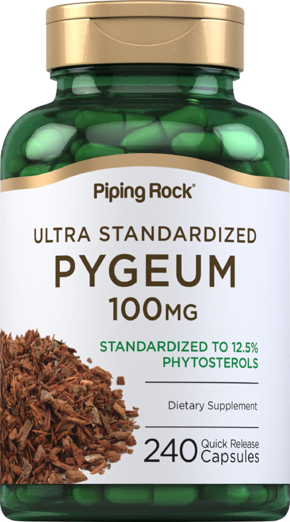 Piping Rock front label view showing bottle and supplement name for clear identification