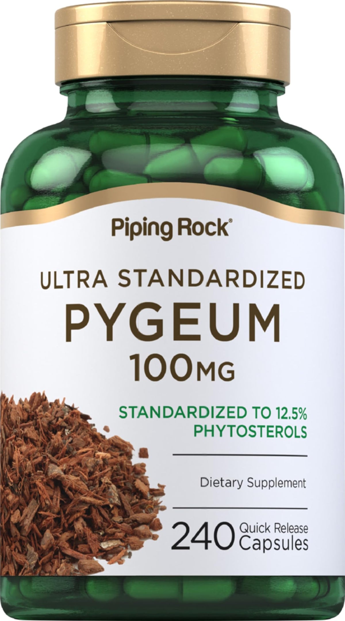 Piping Rock front label view showing bottle and supplement name for clear identification