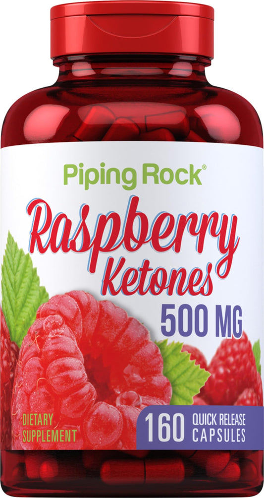 Piping Rock Raspberry Ketones 500mg bottle - hero image
