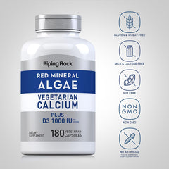 Piping Rock algae-derived powder texture showing natural minerals