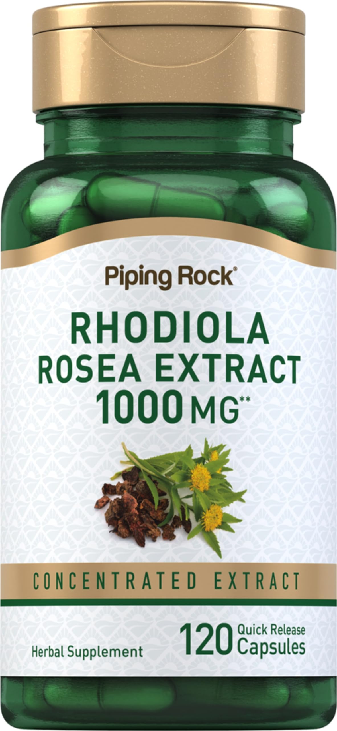 Piping Rock front packaging showing bottle and capsule count benefit clear supply